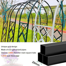 GFSGHZZ Galvanized Metal Rose Trellis Arch - Sturdy Freestanding Garden Archway for Climbing Plantsideal for Rose Bushes and Vinesoutdoor Det,White-W300Xh230Cm