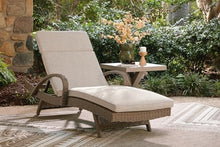 Signature Design by Ashley Carmel Bay Outdoor Square End Table, Beige, Patio Accent Table with Porcelain Top