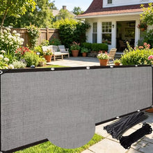 LJTGFHP 90% Sun Shade Cloth with Grommets, 40x46 ft Pergola Shade Cover Canopy, Mesh Tarp Sun Screens for Patio, Outdoor, Garden, Backyard, Gray