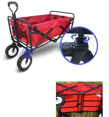 Folding Cart Ch Wagon Grocery Cart Garden Trolley Folding Cart Shopping Trolley for Outdoor Camping Traction Truck with 4 Wheels Garden Utility Cart W