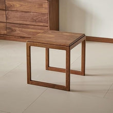 Couch End Table Wooden Sofa Side Table Chinese Style Simple Square Sofa Small Coffee Table Living Room Table Corner Tables for Living Room