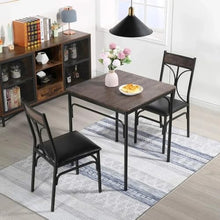 FURUIM2024M Dining Table 3 Piece Chairs Set Dinette Small Space Dining Table for 2 Dining Room Sets Chairs for Kitchens Dining Room Set Table and Chairs Dining