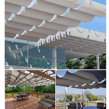 Retractable Waterproof Shade Awning Cover for Pergolas, Gardens, Patios, Decks & Gazebos - Slip Rope Design, 9.84x29.53ft, Easy Installation, Durable Outdoor Canopy