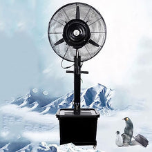CUTPOIY Patio Misting Fan with Pedestal, 3 Speeds, 180° Oscillation, 45L Tank, for Outdoor Cooling, Restaurants, Garage, 71cm/28in