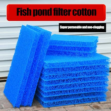 Pond Filter Media,Japanese Filter Mat,Blue,Applicable To Koi Pond,Aquarium Fish Tank ,Mechanical & Biological Filtration 4cm Thick, 10 Pieces Per Pack, Multiple Sizes Ava(Size:(50x100cm)19.68x39.37in)