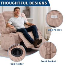 GarveeLife Swivel Rocker Recliner Chair for Adults Manual Nursery Recliner