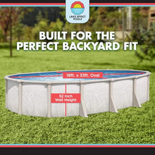 Lake Effect Pools 'Antigua' 18 ft x 33 ft Oval Above Ground Swimming Pool