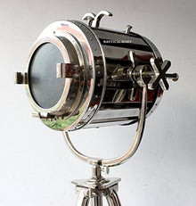 NAUTICALMART Marine Chrome Finish Tripod Floor LAMP for Living Room