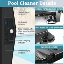 Automatic Robotic Pool Cleaner,Pool Vacuum Robot with Obstacle Avoidance,80㎡ 450um Pool Cleaners 2 Charging Modes Skimmer