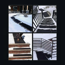 1pieces Heated Snow Melting Mats for Entrances - Various Sizes 12in/15.7in/20in/23.6in Outdoor Stairs- Non-Slip Winter Removal and Ice Melt Products -Snow Melting Mats, for Winter Snow Removal ( Color