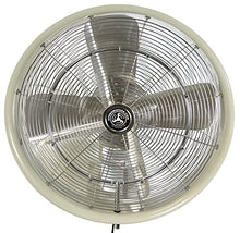 HydroMist Shrouded Oscillating Misting Fan, Wall Mount, 24 Inch, White