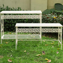 JOTDPFRYK French Flower Pot Stand Palace Style Flower Rack Metal Planter Shelves Large Multiple Flower Pot Holder Rack Vintage Plant Shelf Durable Plant Display Rack for Corner Balcony Garden