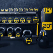 ToughFit 195LBS PU Coated Kettlebell Set - Rust-proof Handles & Flat Bottoms