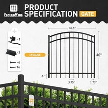 Fencer Wire Heavy Duty Flat Top X-Pattern Decorative Fence Gate Black 4FT x 4FT, Pack of 5