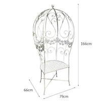 Garden Bench European Style Metal Outdoor Leisure Chairs, Creative Balloon Style Art Park Chairs, Balcony Courtyards Princess Chair Climbing Vine Chair Outdoor Benche