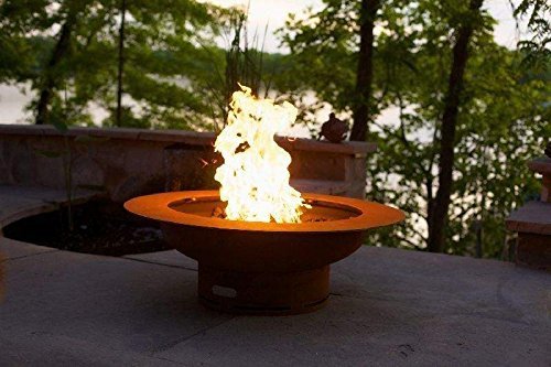 Fire Pit Art Saturn/lid-FPA-MLS120-LP Fire Pit LP, Metal