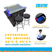 Creative Outdoor Distributor Full-Size Cocktail Arcade Machine 2 Player 412 Games 22" LCD Black