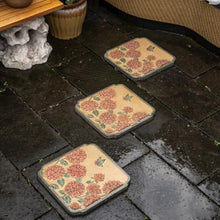 zktoermn Oriental Style Stepping Stone for Decor, Outdoor Walkway Stepping Lawn Stone, Octagonal Courtyard/Path/Lawn/Backyard Decorative Stone(44x38cm)