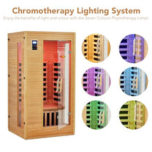 PioneerWorks 2-Person Infrared Sauna Low EMF 6-Plate Wood Color