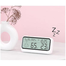 ASWRTYJO ABS Thermometer Hygrometer Date Alarm Reminder Indoor Household