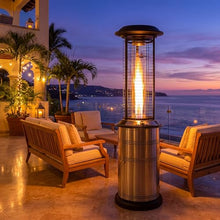 LAVA Heat Italia MILANO 6ft Commercial Premium Portable Patio Heater 36,000 BTU 360° 5 ft Heat Radius, Triple Safety, Electronic Ignition Durable Design for outdoor (Gunmetal, Liquid Propane)