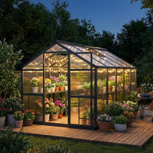 Garvee 8x10ft Walk-in Greenhouse, Heavy Duty Large Outdoor Green House