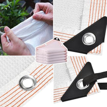 Heavy Duty White Shade Cloth 50% for Garden Outdoor HDPE Shade Net with Grommets BreathableTarp Ideal for Greenhouse & Patio 3.3x3.3 to 3.3x49ft