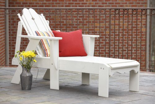 Uwharrie Adjustable Nantucket Chaise Lounge White