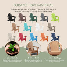 WestinTrends Malibu 4-Piece Set Outdoor Folding Poly Adirondack Chair, Teak