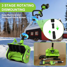 Ant-Link Electric Snow Shovel, 13.2“ 40V 4.0Ah Cordless Snow Blower, Battery Powered Snow Thrower with Directional Plate & Adjustable Front Handle, with 13.2'' Width, 8'' Depth, 26.5FT Throw Distance