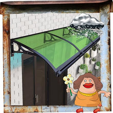 Door awnings Window Awning Door Canopy Window Awnings Awnings for Patio Rain Snow Protection Cover Shade Canopy Patio Awning Outdoor Canopy for Garden/Porch/Window 100x580cm/39x228in Green