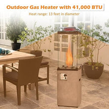 Tangkula 41,000 BTU Propane Patio Heater with Waterproof Cover (Light Grey)
