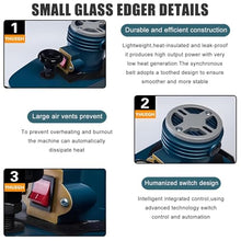 Portable Electric Small Glass Edging Machine,800w Glass Edger,Glass Edge Grinder,Straight Round Bevel Edge Grinder,Polish Edge Machine for Acrylic Marble Ceramic,10mm