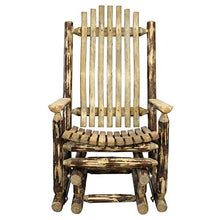 Montana Woodworks Glacier Country Glider Rocker Brown
