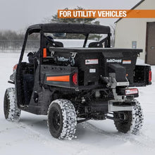 SaltDogg SHPE0400 0.40 Cu Yd Electric Poly Hopper Spreader with Auger for UTVs, 1/2 Ton and 6-1/2 ft Bed Trucks, Patented Double Wall Hopper, 14 in Spinner, in Cab Variable Speed Control, Made in USA