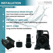 Aqua Pulse Submersible Pond Pump, 14,800 GPH, 100 ft Quick Disconnect Cord