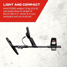 MINELAB MANTICORE High-Power Multi-IQ+ Waterproof Metal Detector for Adults with Advanced Target ID (11" Double-D Coil Included)
