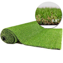 Conscience Trading Artificial Grass 0.8" Customized Size 4-Tone Outdoor Rug 9 Ft