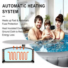 Certified PVC Spa Pool: Heated & Filtered Inflatable Swimming Pool for Courtyard Fun