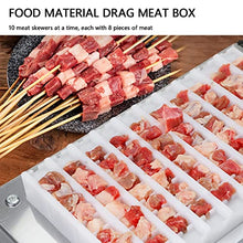 JDXQBLD Barbecue Meat Skewer Maker Machine, BBQ Grill Meat String Lamb Skewers Machine, Manual Meat Skewer Machine