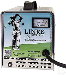 Fat Cat Golf Battery Charger, Lester Links Series, 48V/13A Club Car PowerDrive Plug Black