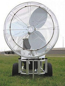 mistcooling HydroBreeze Portable Misting System- Portable Misting Fan - Dust Control Misting System- 24 Inch Outdoor Misting Fan with Cart, Tank, and 200 PSI Misting Pump - (24'' Oscillating)