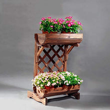 ZOCWJK Plant standPlant Shelf, Wooden Trellis, Flower Trough, Divider, Flower Shelf, Storage Shelf, Balcony, Flower Box, Plant Stand, Flower Pot Shelf, Flower Stand,
