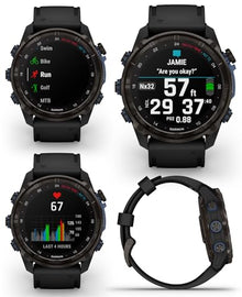 Wearable4U Garmin Descent Mk3i Titanium Dive Computer with T2 Transceiver and Silicone Band