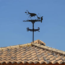 Weathervane in Garden & Outdoor Metal Weather Vane with Creative German Shepherd Go Fishing Bald Eagle Fighter Plane Shaped Weathercock Wind Direction Indicator (Style 5) (Style 1)