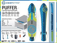 Jimmy Styks 11' Puffer ISUP Inflatable Paddle Board Blue/Green Large