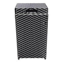 Furniture of America Azur Rattan 2-Piece Loveseat and Trash Can Set Black