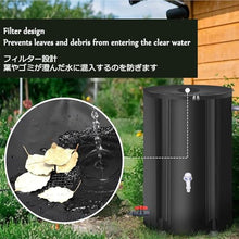 GPDJHRTI Rainwater Barrels, Foldable and Storable, Large Water Storage Capacity, Tough Fabric(Black,1000L)