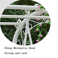 KYTGFH Garden Porch Swing Garden Swing Chair Wrought Iron Hanging Basket Rocking Chair Suitable for Outdoor Balcony(B)