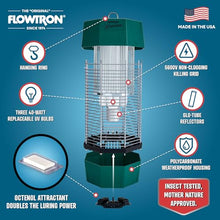 Flowtron Bug Zapper, 2 Acres Outdoor, 120W UV, 5600V, Octenol, Made in USA